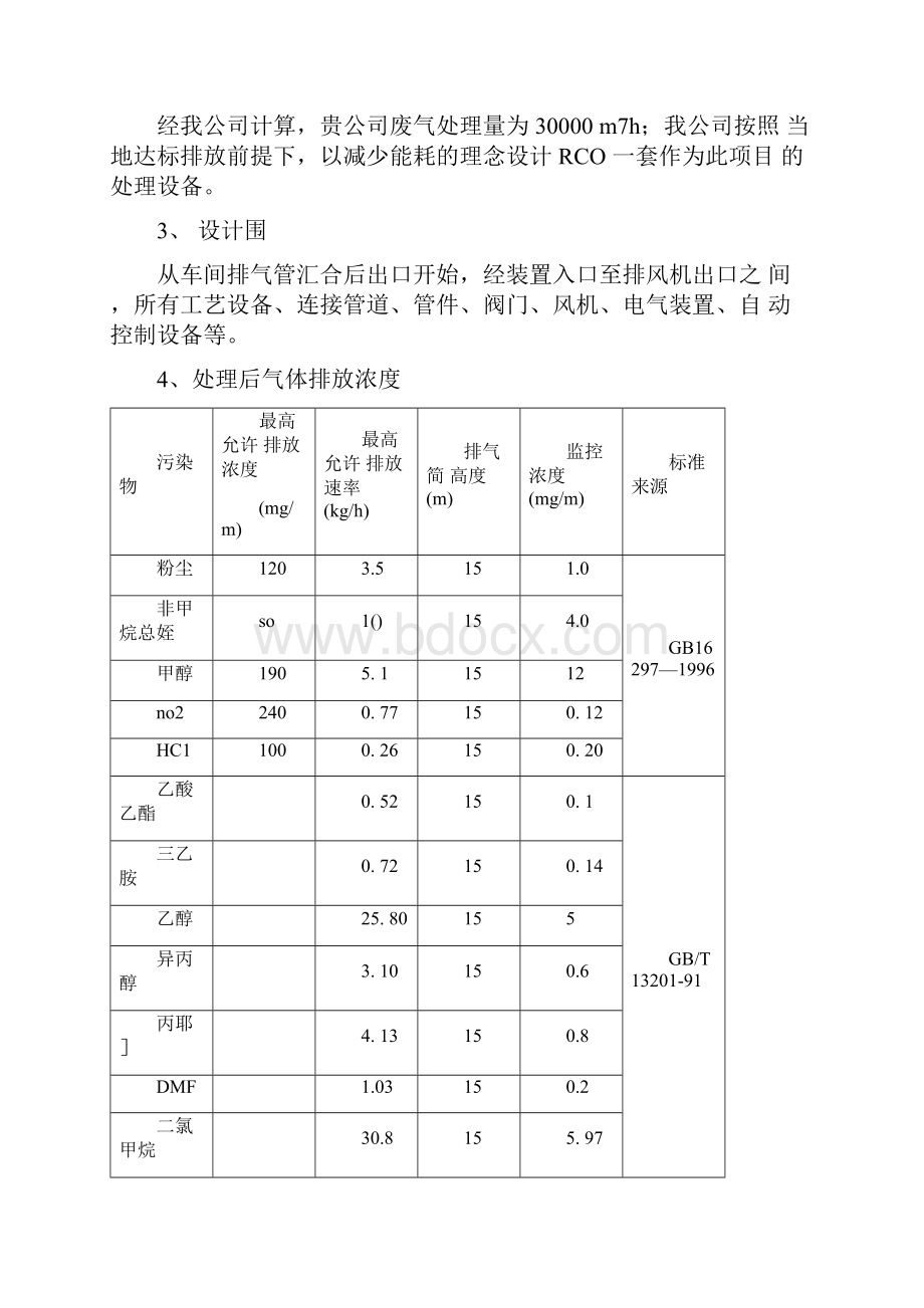 四川30000风量催化燃烧深度治理方案.docx_第2页