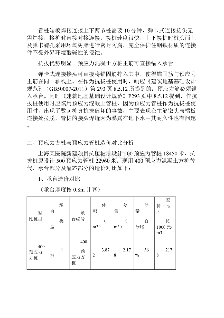 预应力实心方桩与管桩预制方桩对比资料.docx_第2页