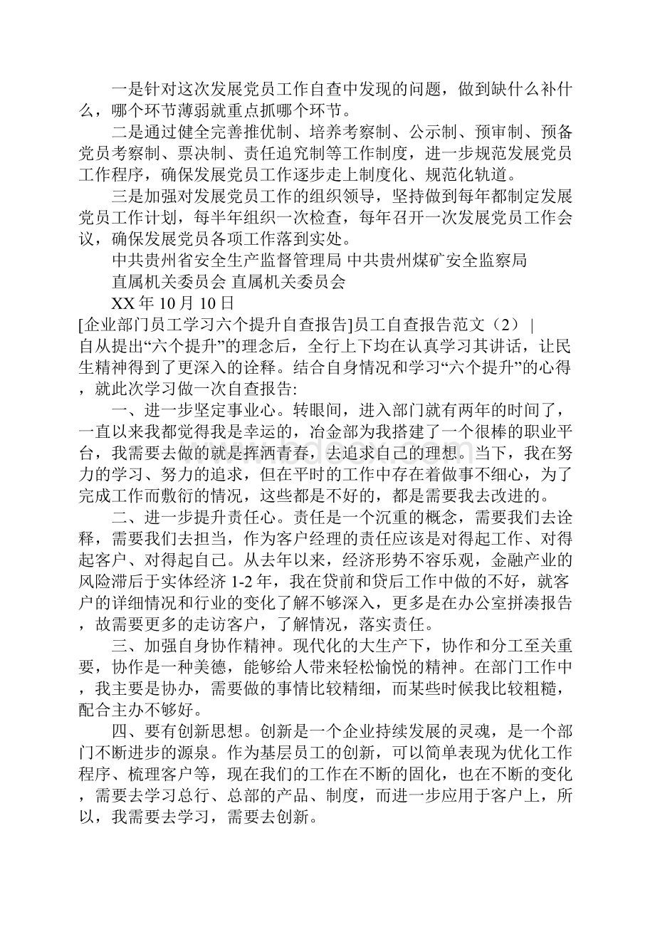 员工自查报告范文4篇.docx_第3页