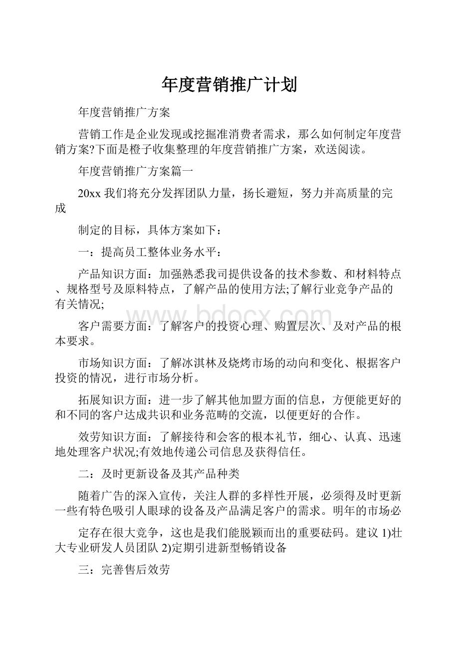 年度营销推广计划.docx