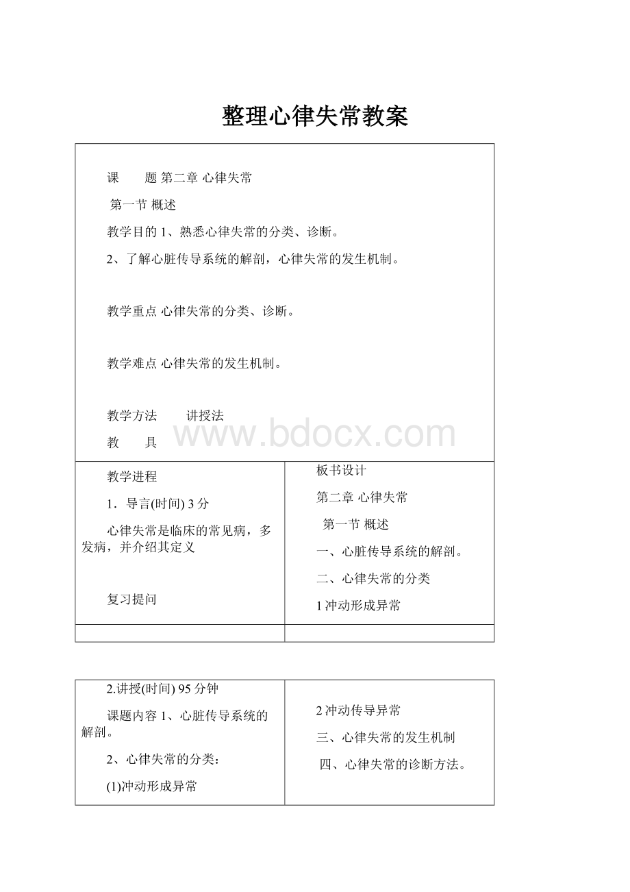 整理心律失常教案.docx_第1页