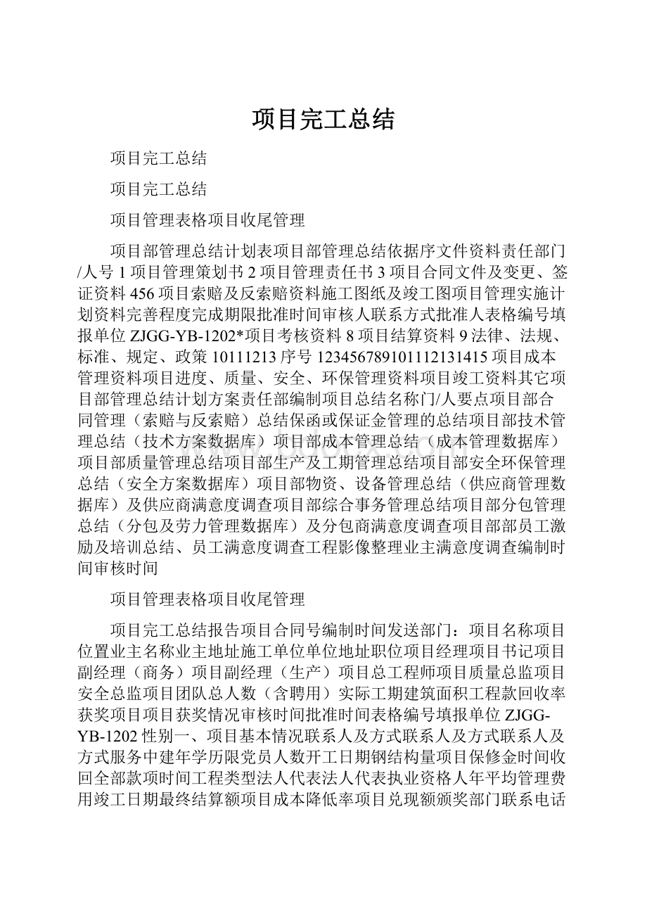 项目完工总结.docx