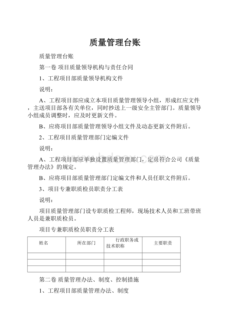 质量管理台账.docx