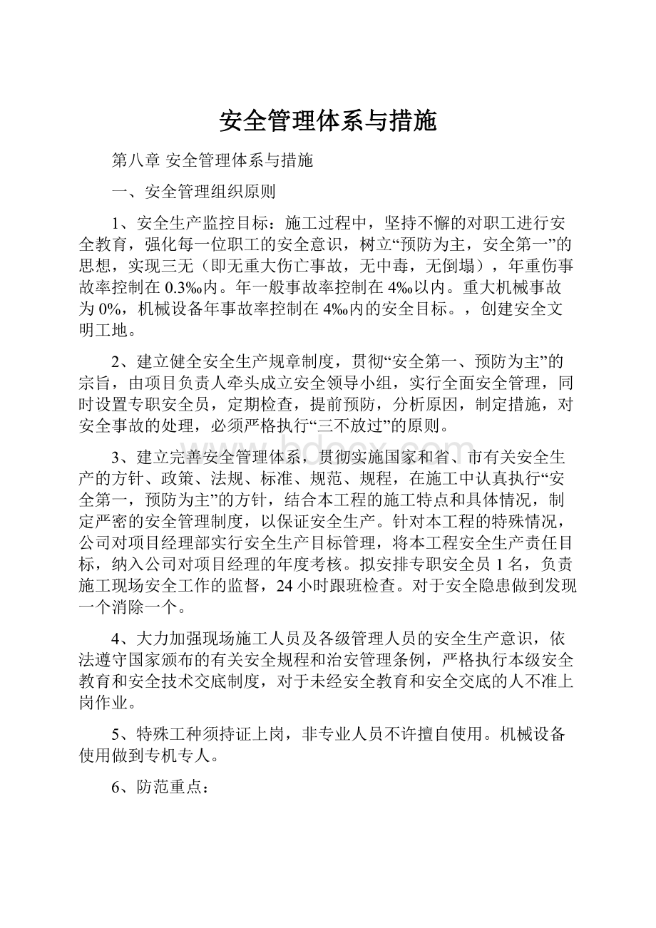 安全管理体系与措施.docx