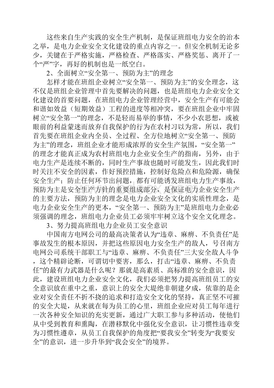 班组电力安全文化建设标准版.docx_第3页