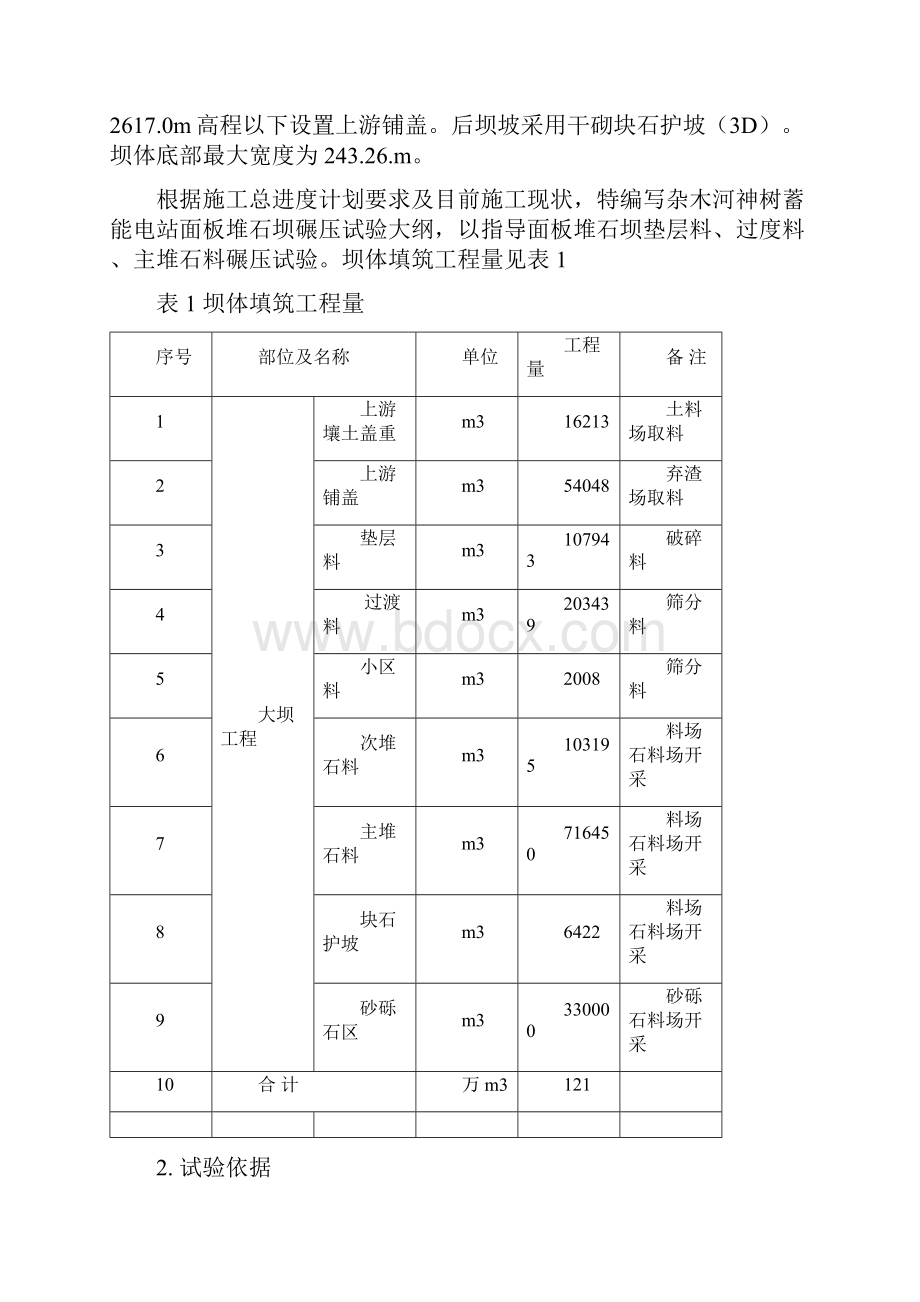 面板堆石坝碾压试验大纲.docx_第2页