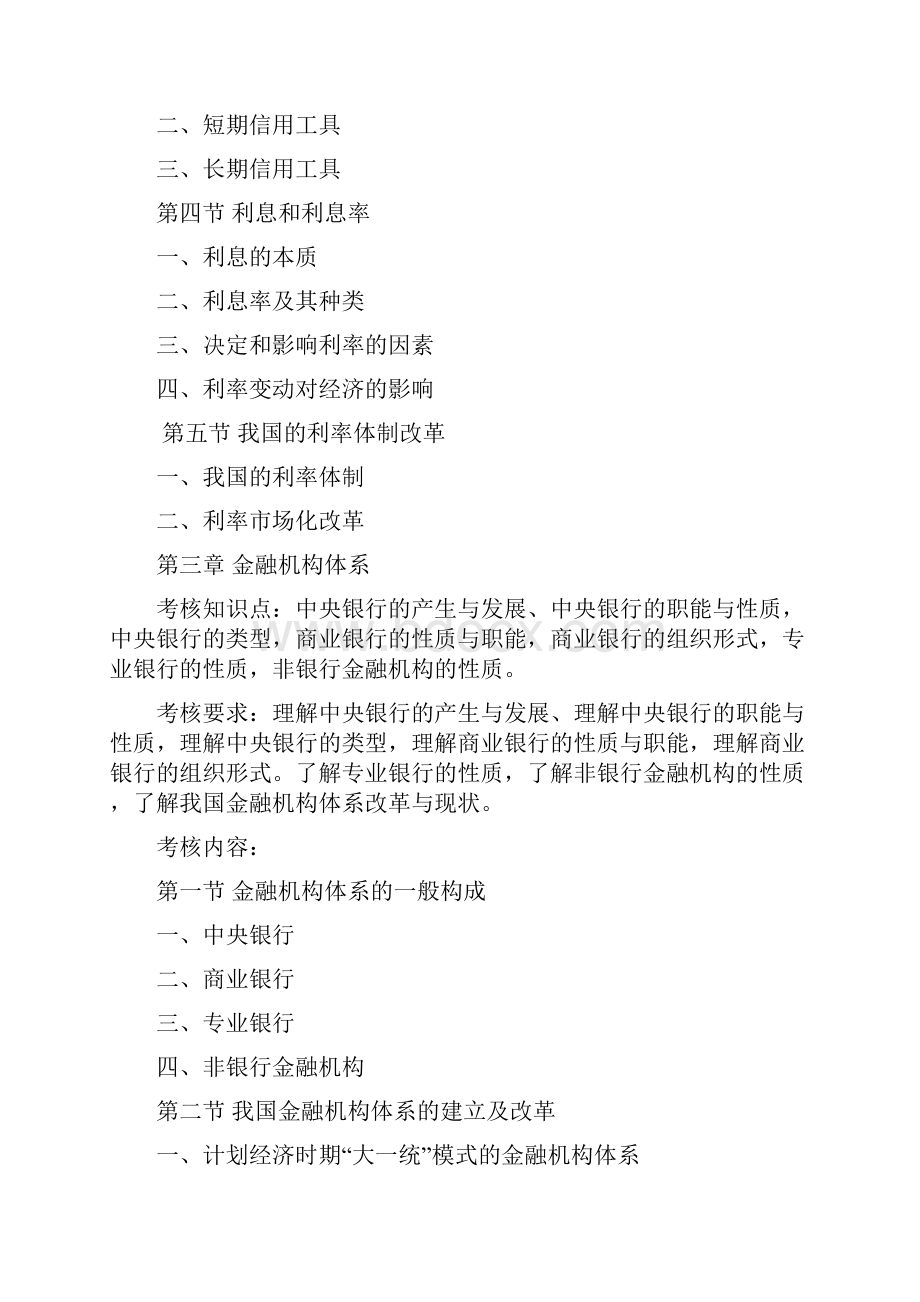 专升本考试大纲金融学doc.docx_第3页