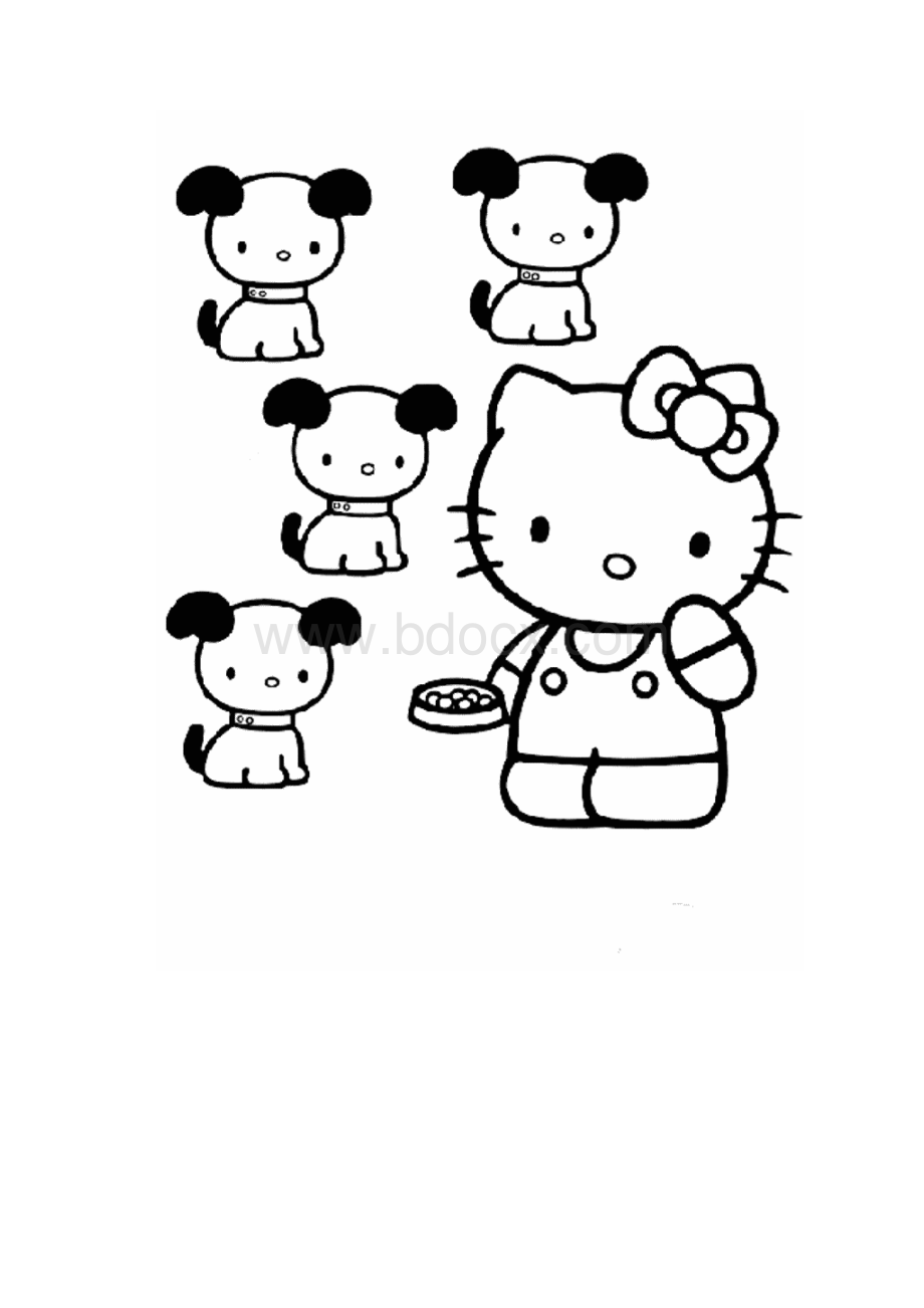 宝宝涂色hellokitty系列.docx_第2页