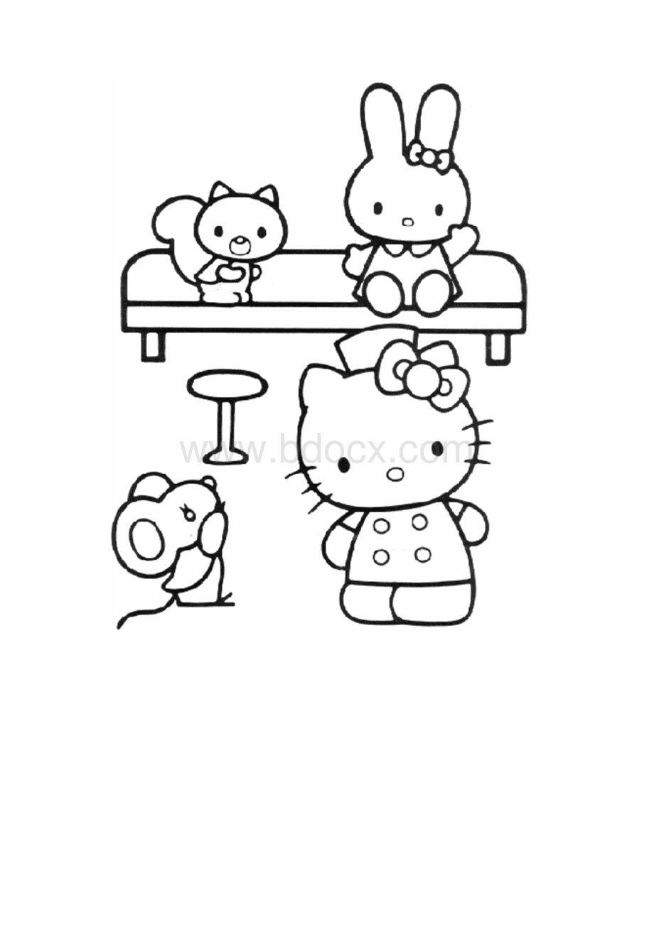 宝宝涂色hellokitty系列.docx_第3页