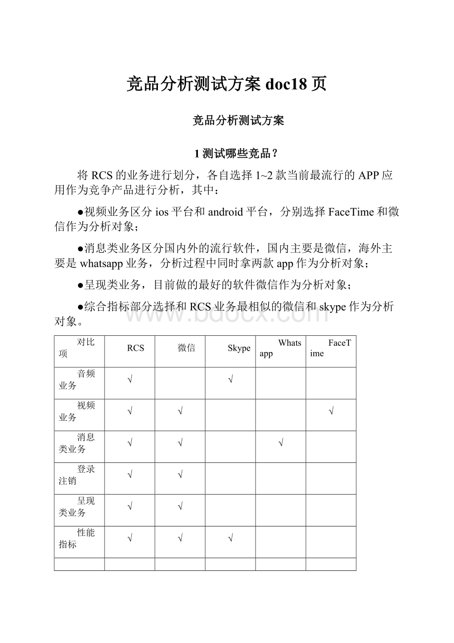 竞品分析测试方案doc18页.docx_第1页