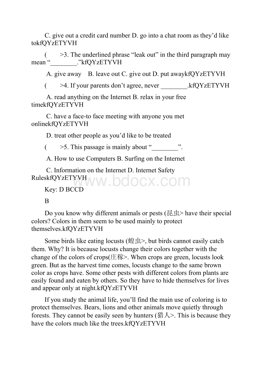 中考英语阅读理解题及答案10篇.docx_第3页