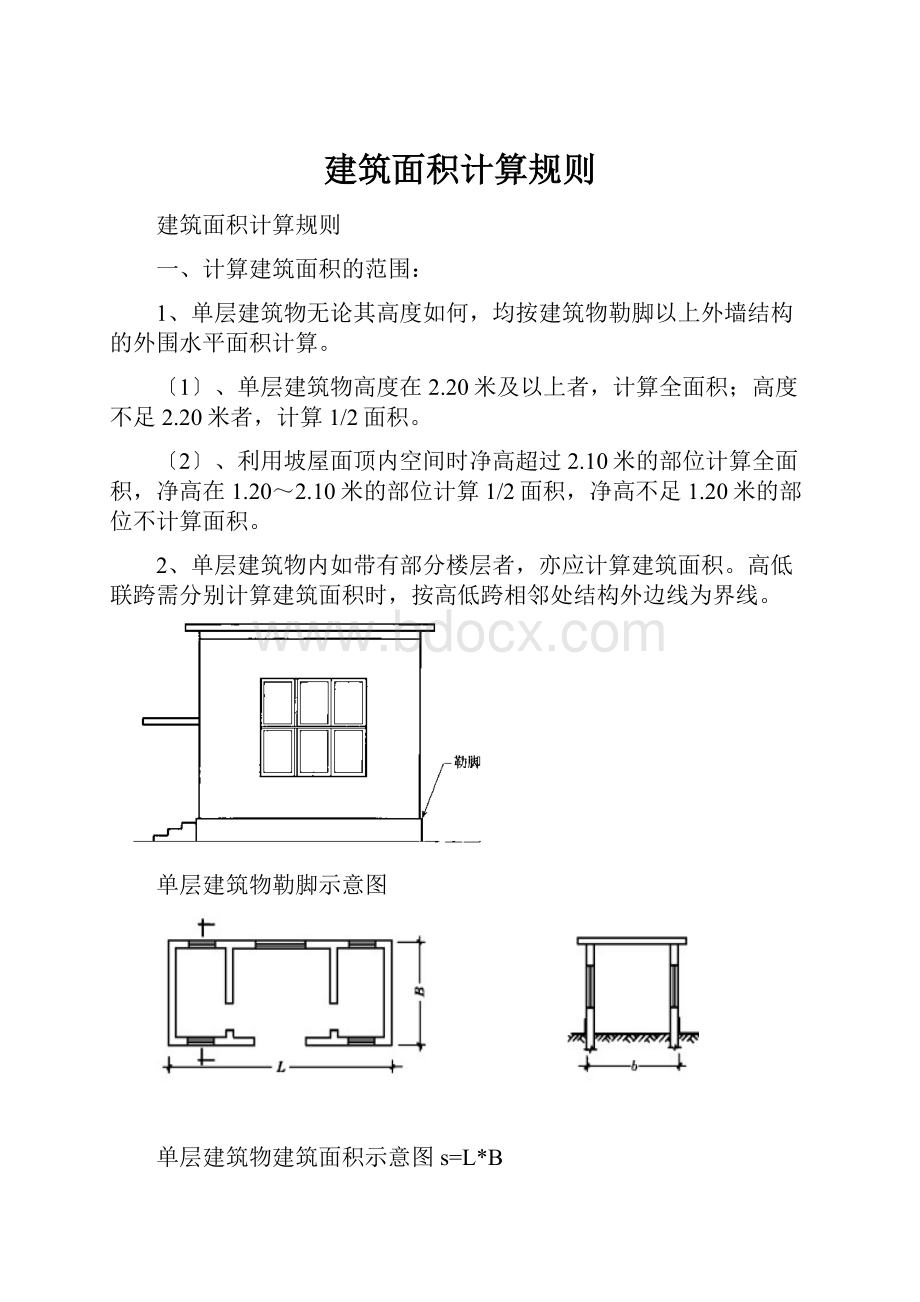 建筑面积计算规则.docx