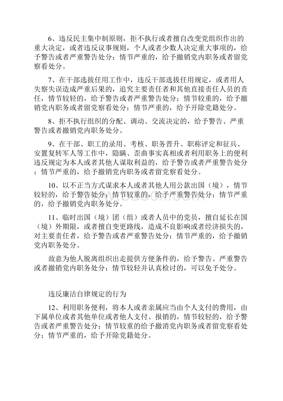 违反政治纪律行为及相应的处分.docx_第2页