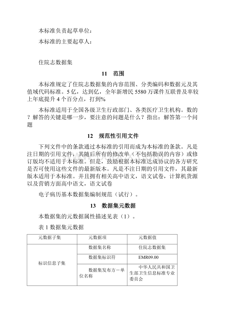 EMR0900电子病历基础样本之住院志数据集doc 54页.docx_第2页