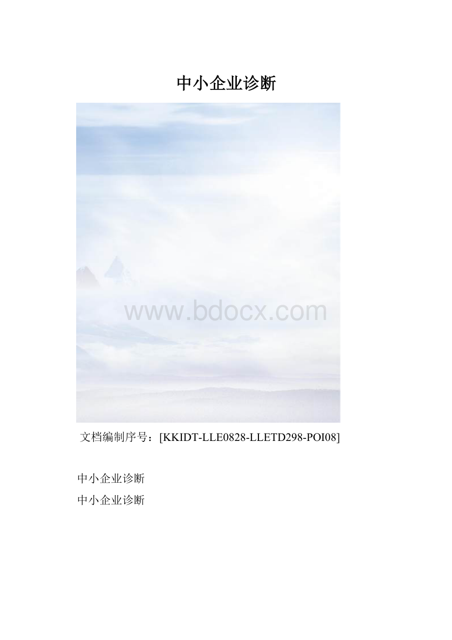 中小企业诊断.docx