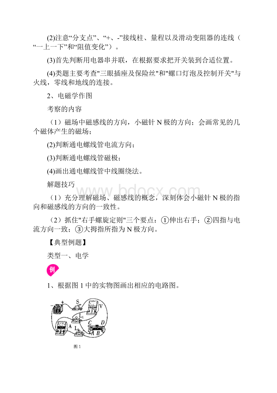 沪教版初中物理中考冲刺电学作图专题提高知识讲解.docx_第2页