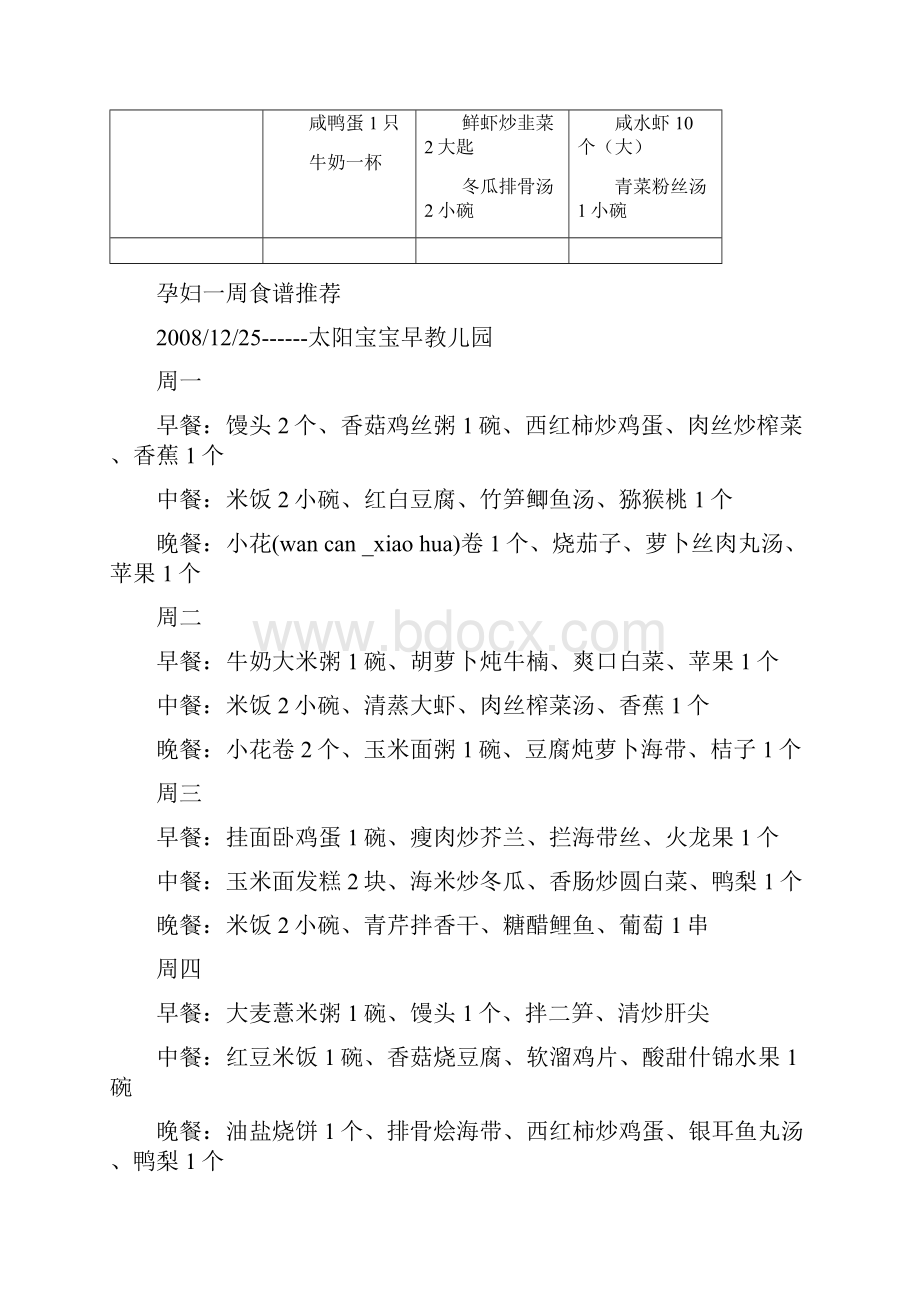 孕妇一周食谱参考表.docx_第2页