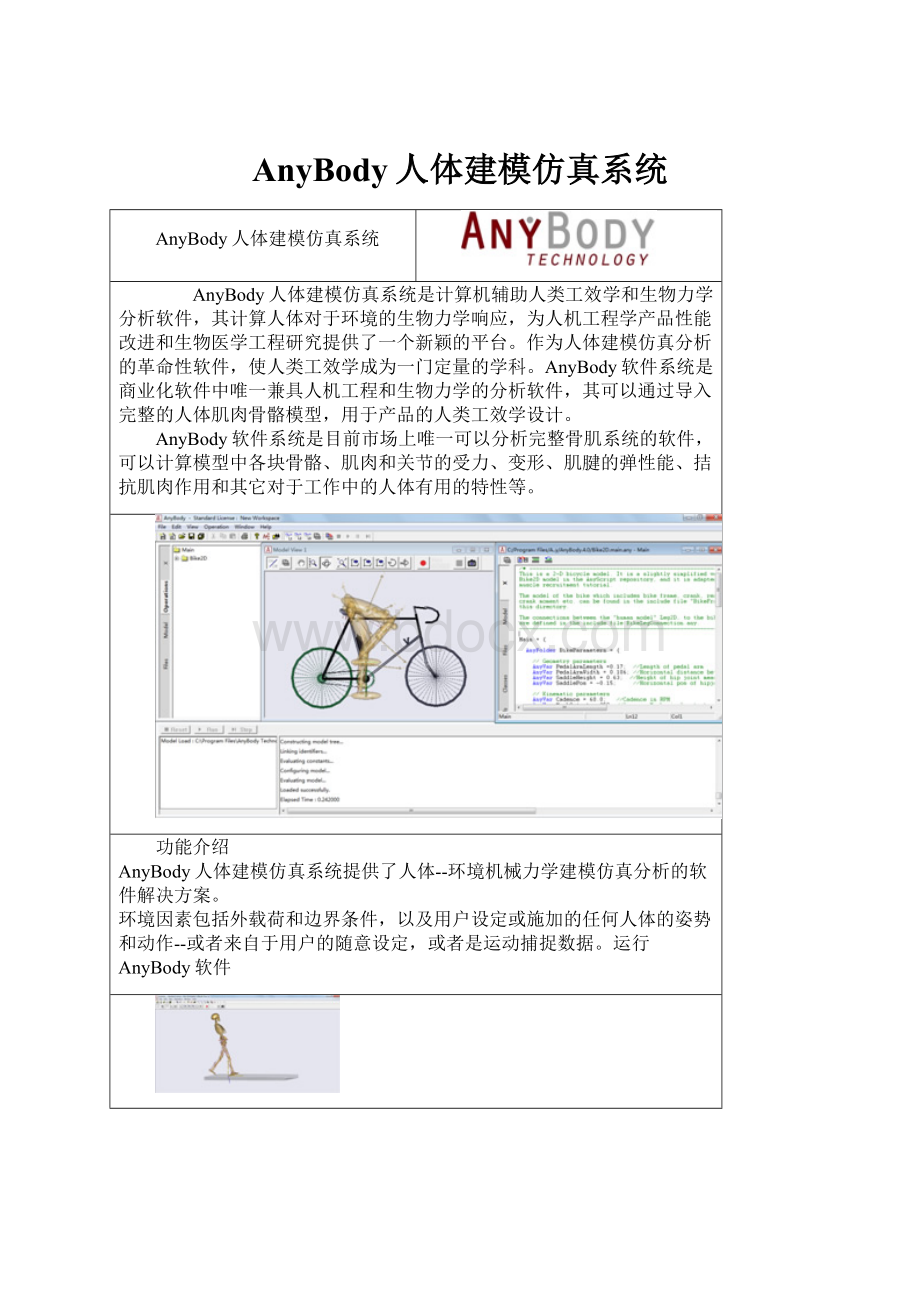 AnyBody人体建模仿真系统.docx