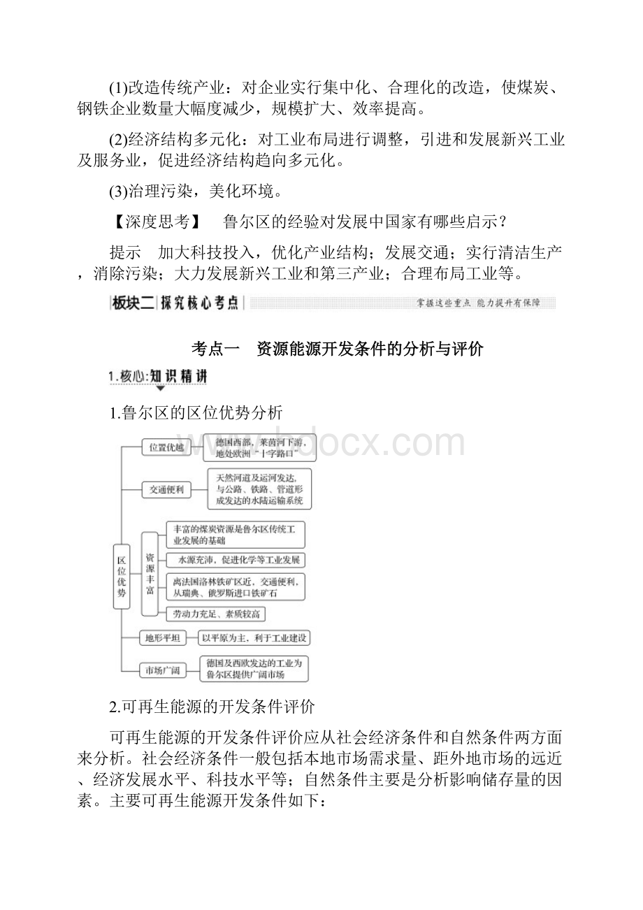 版高考地理大一轮复习 第十单元 第34讲以德国鲁尔区为例学案.docx_第3页