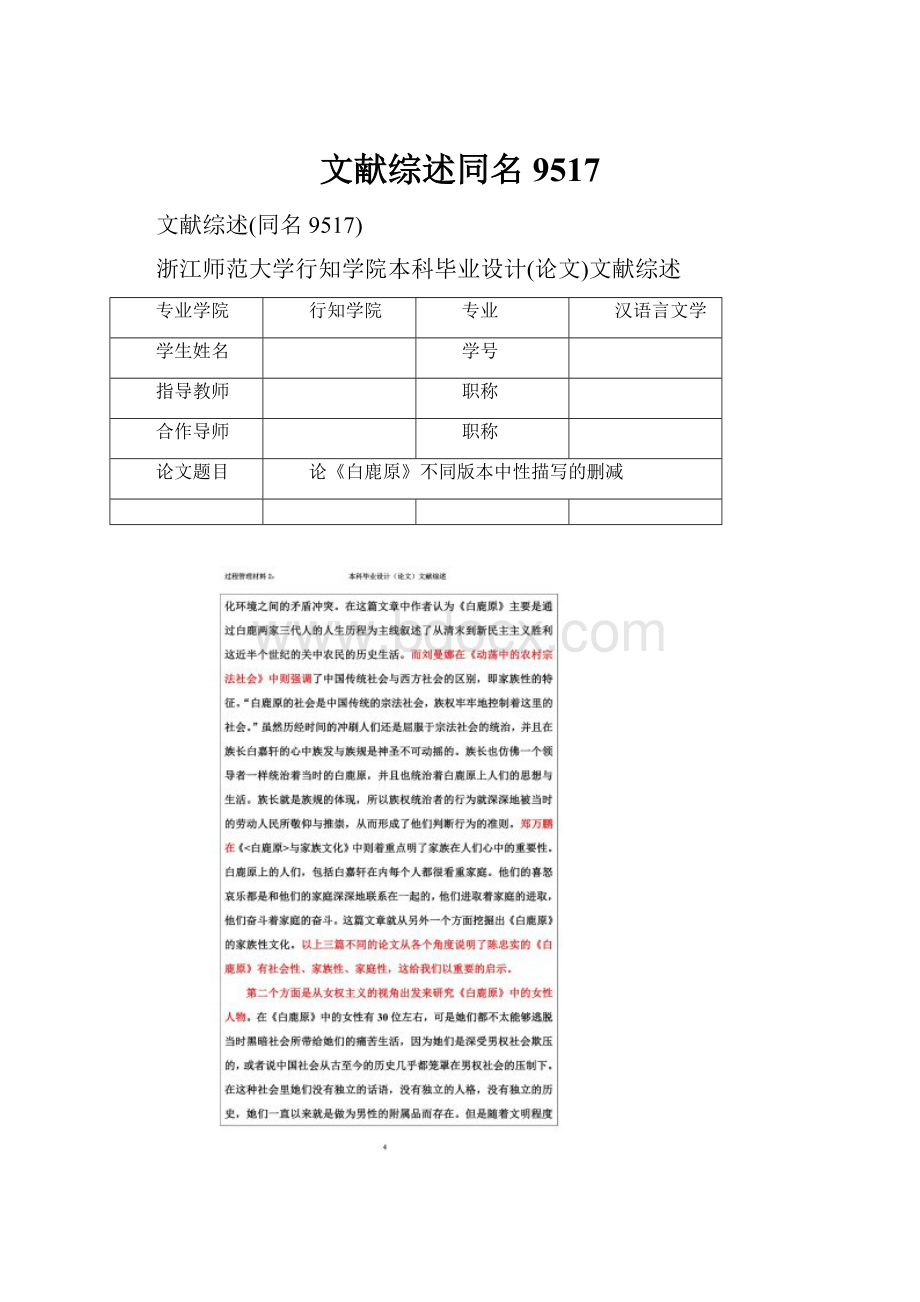 文献综述同名9517.docx_第1页