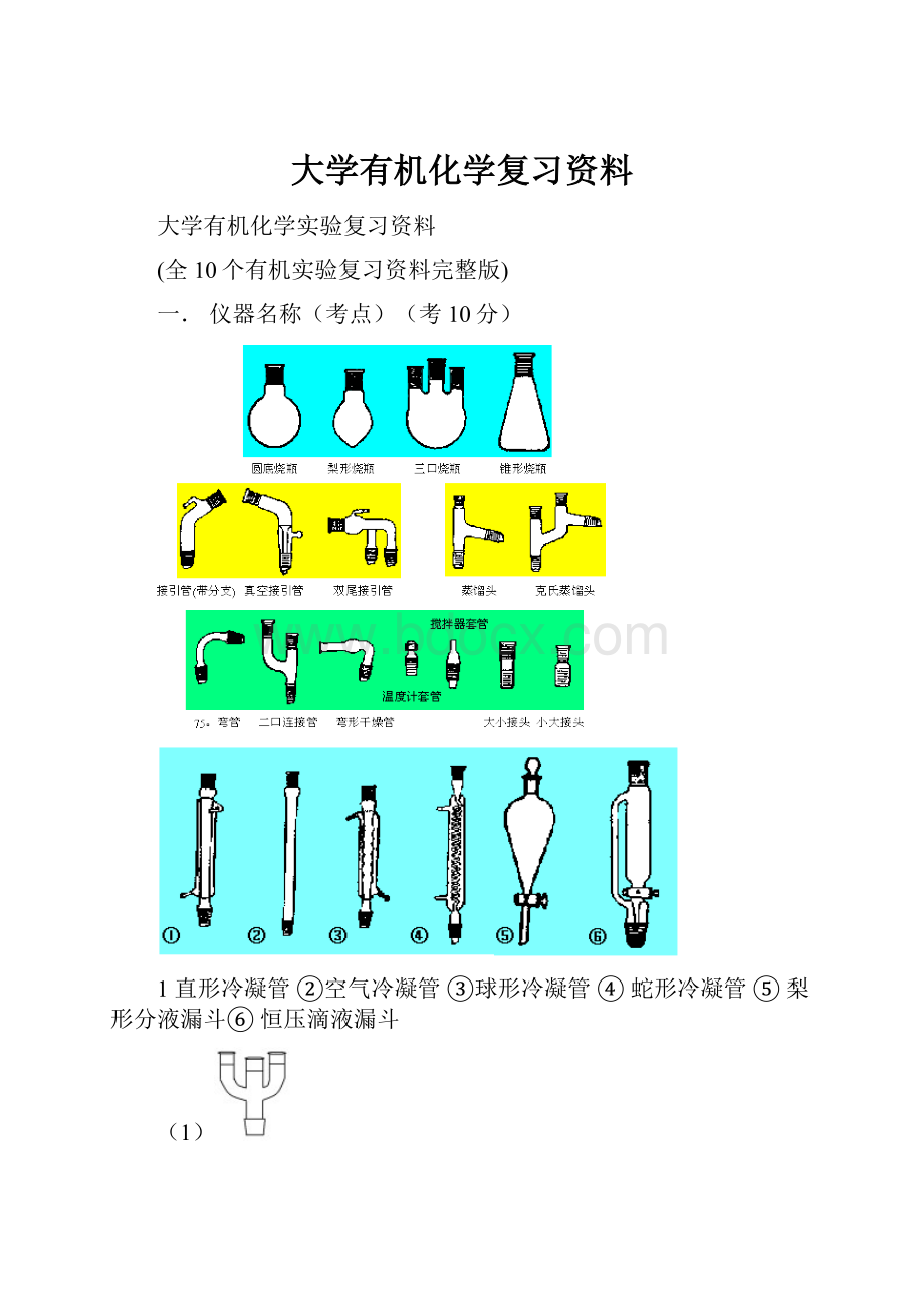 大学有机化学复习资料.docx