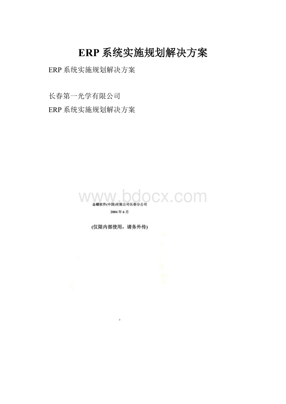 ERP系统实施规划解决方案.docx