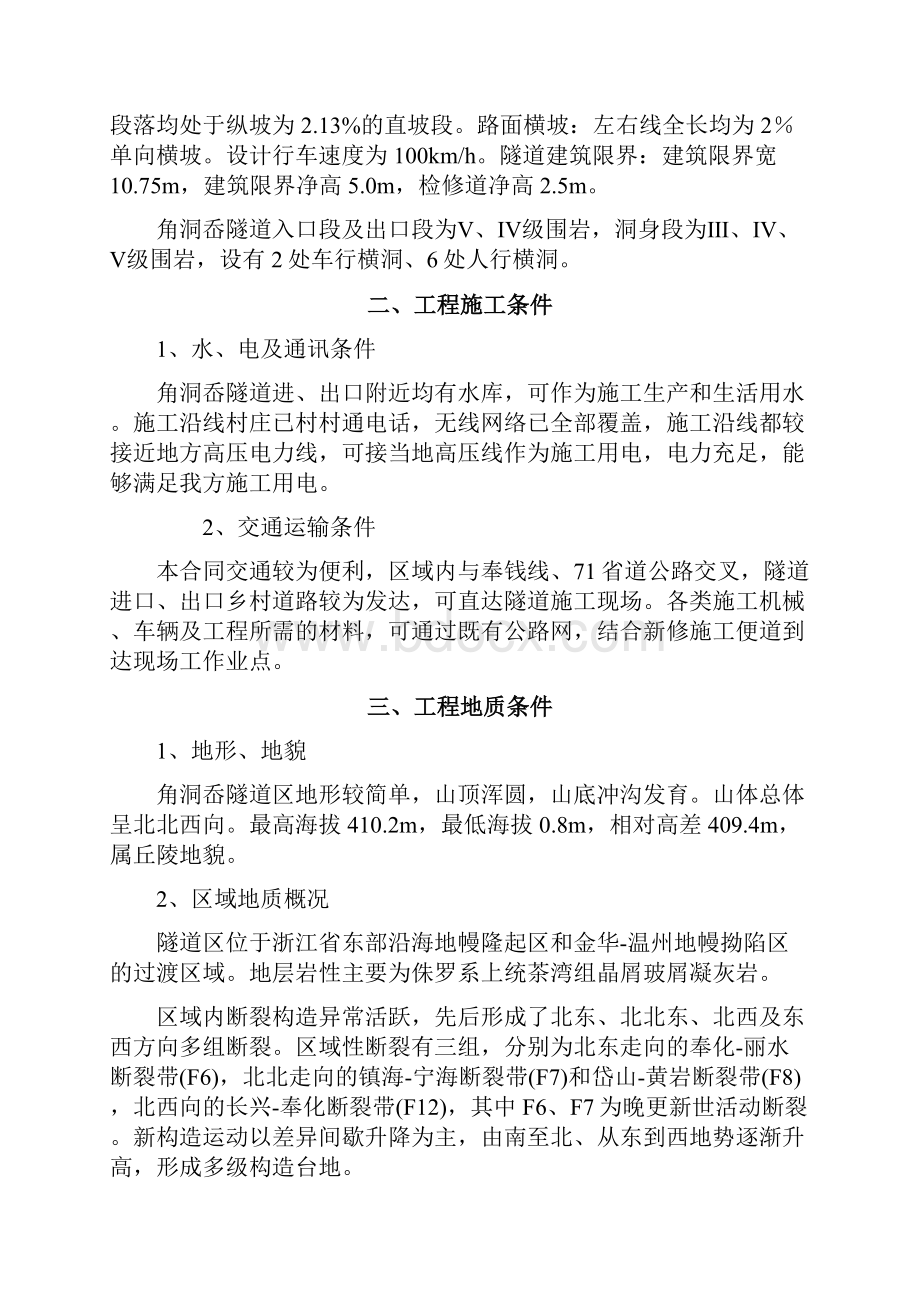 角洞岙隧道实施性施工组织设计.docx_第3页