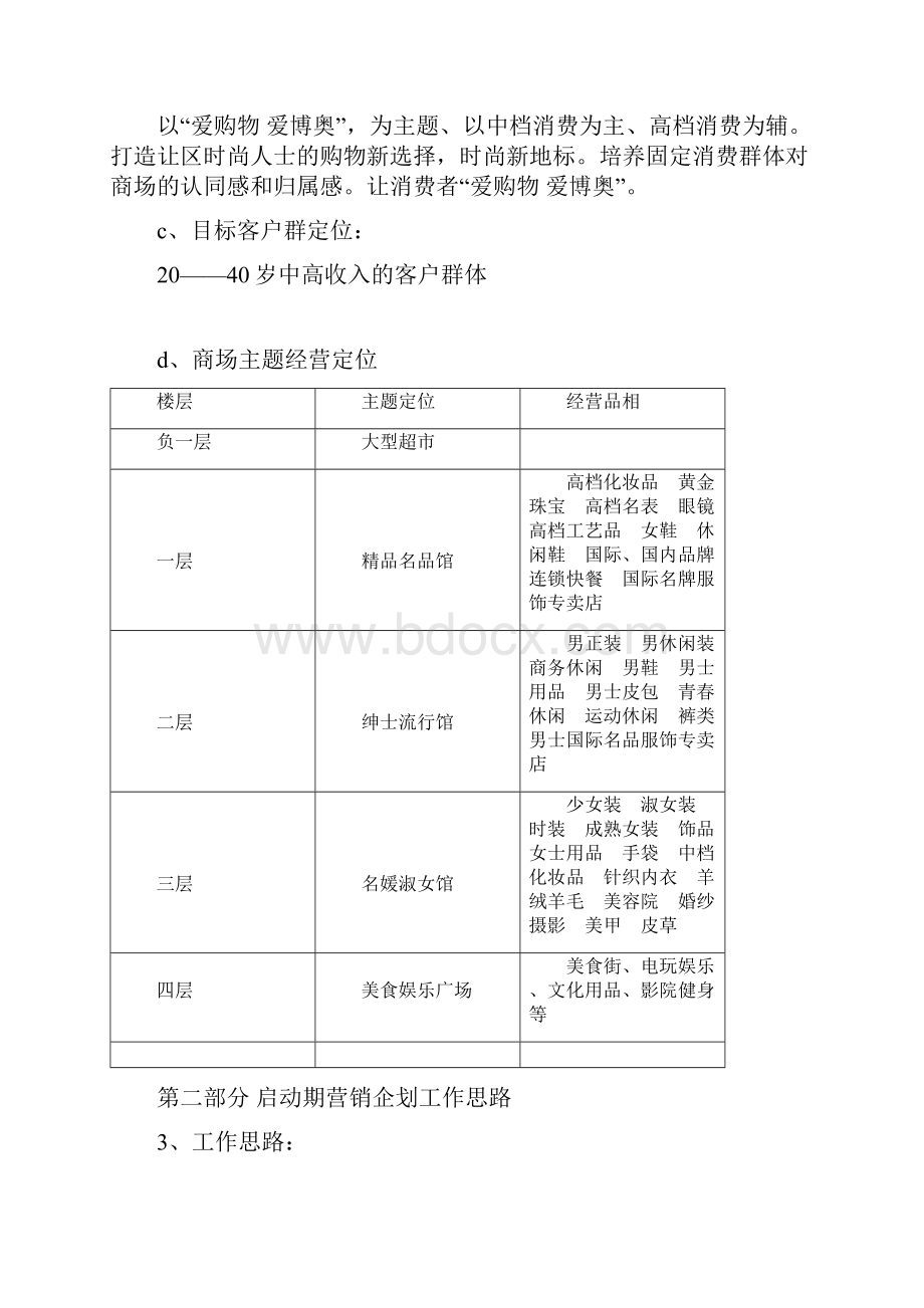 大庆博奥时代购物中心启动期推广策划方案框架概要.docx_第3页