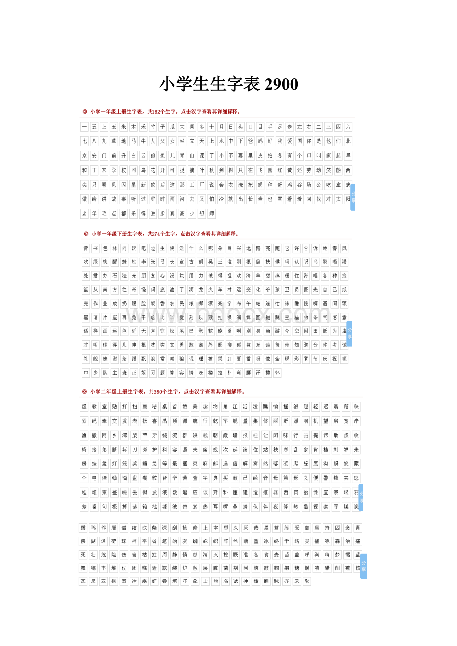 小学生生字表2900.docx_第1页