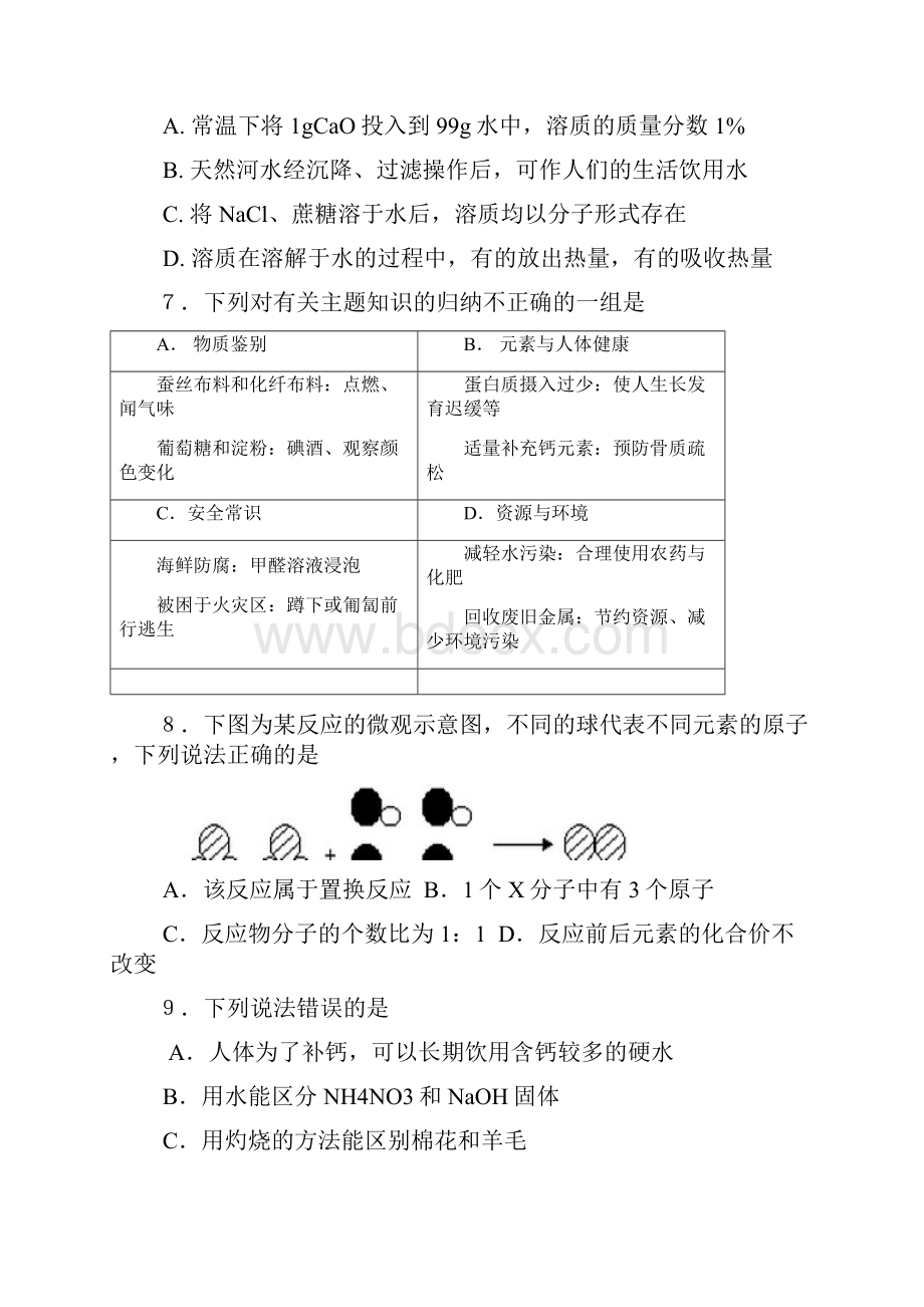 江苏省句容市丹阳市届九年级化学中考模拟.docx_第2页