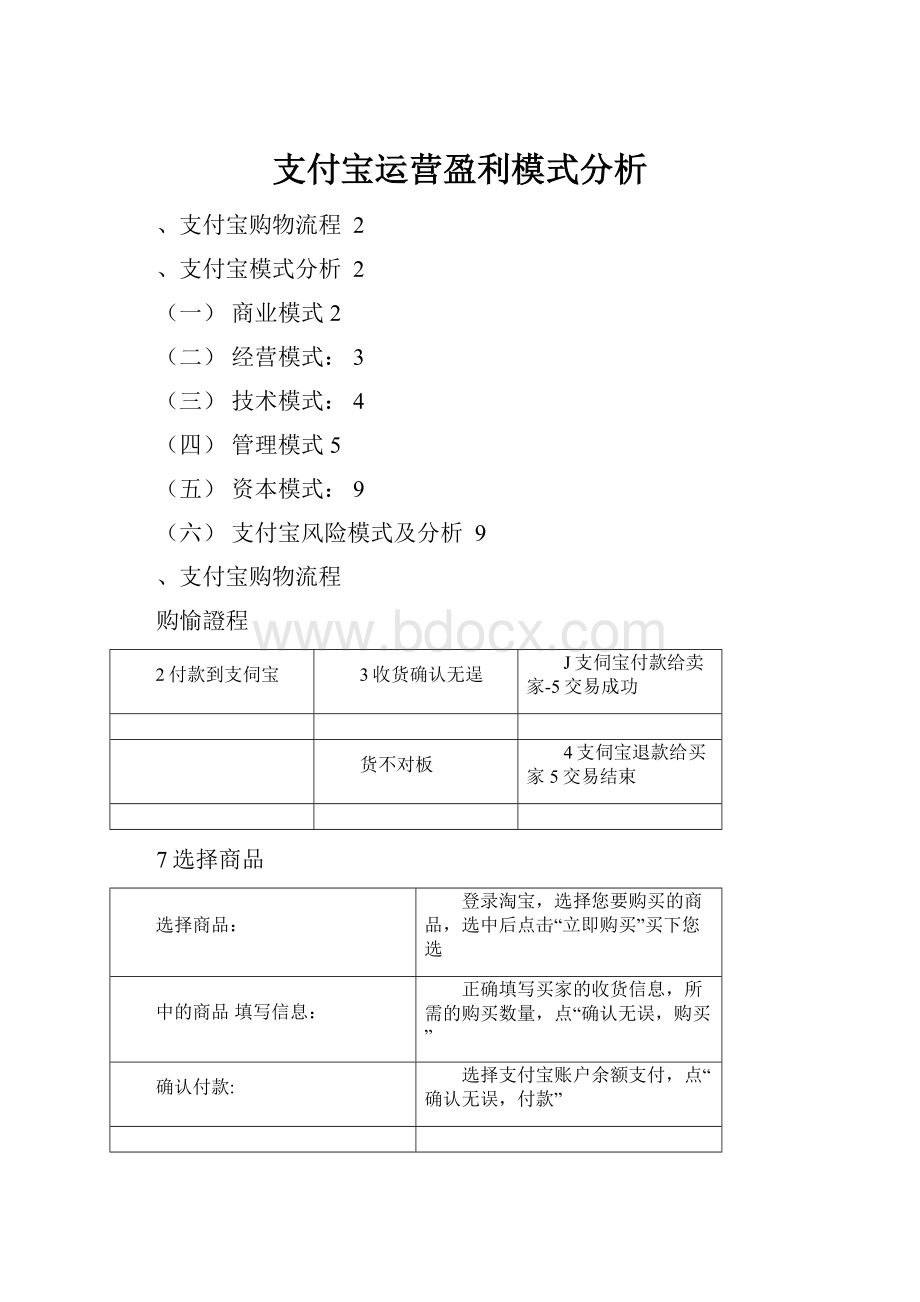 支付宝运营盈利模式分析.docx