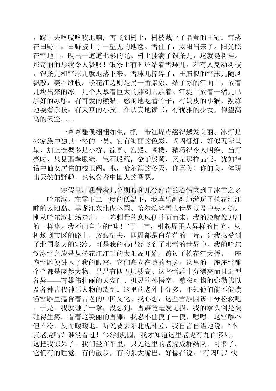 美丽的哈尔滨1000字作文.docx_第2页