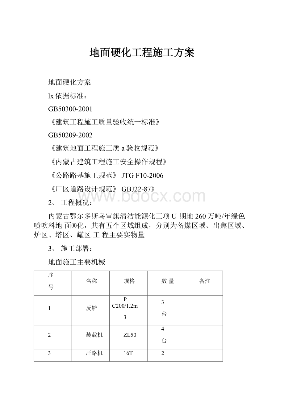 地面硬化工程施工方案.docx