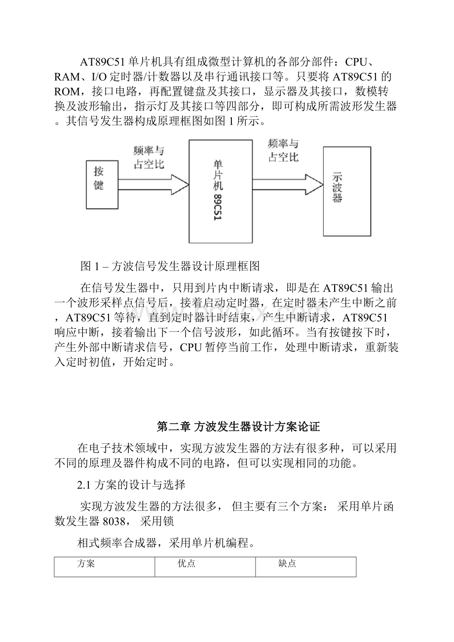 基于单片机方波发生器课程研究设计报告.docx_第3页