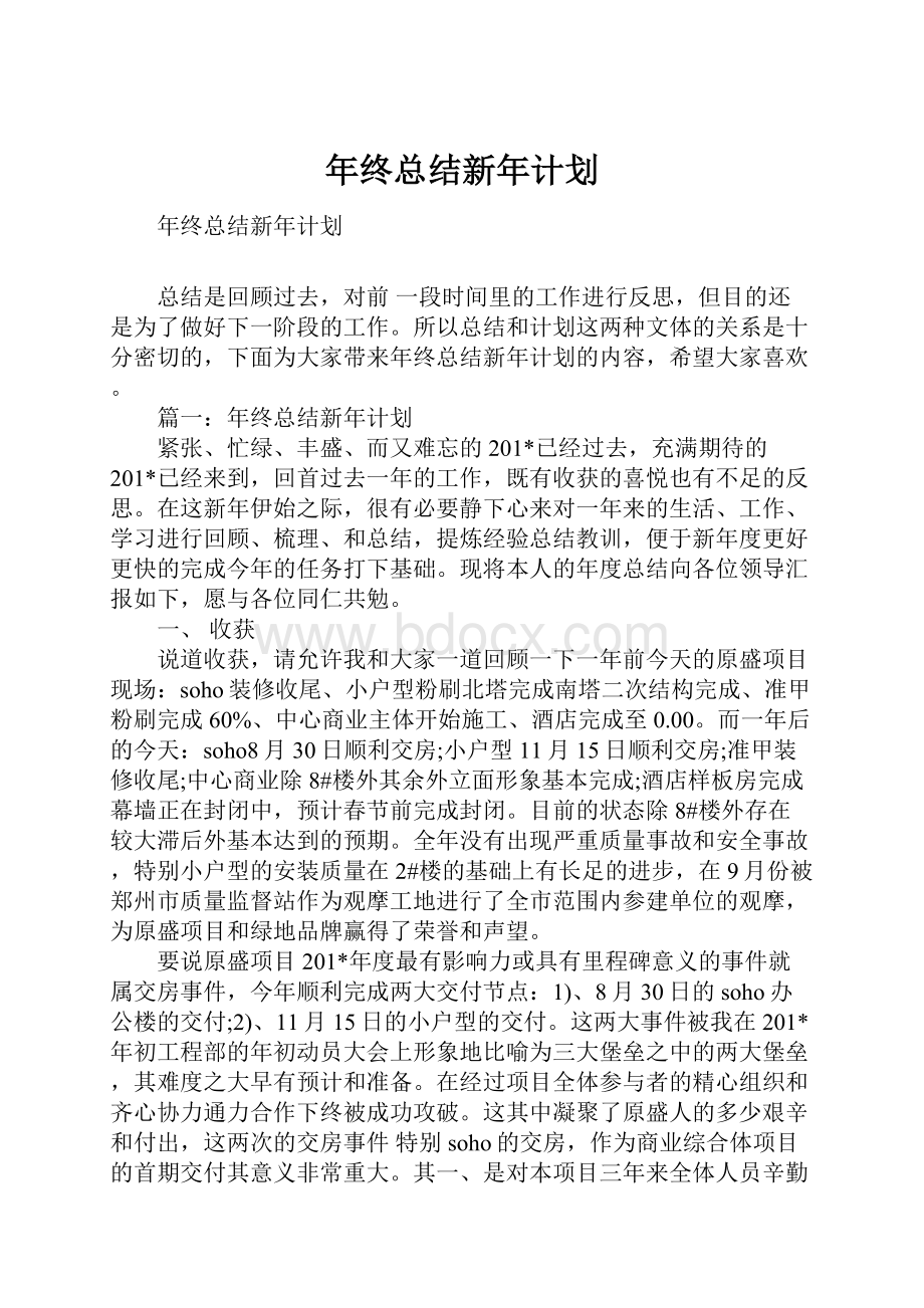 年终总结新年计划.docx