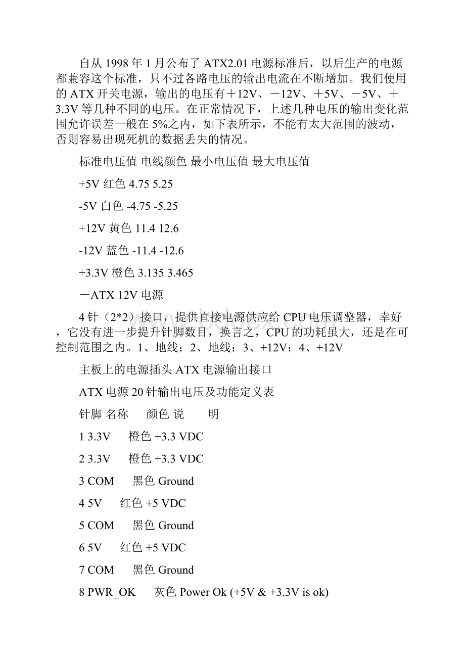 ATX电源接口各线的定义.docx_第2页