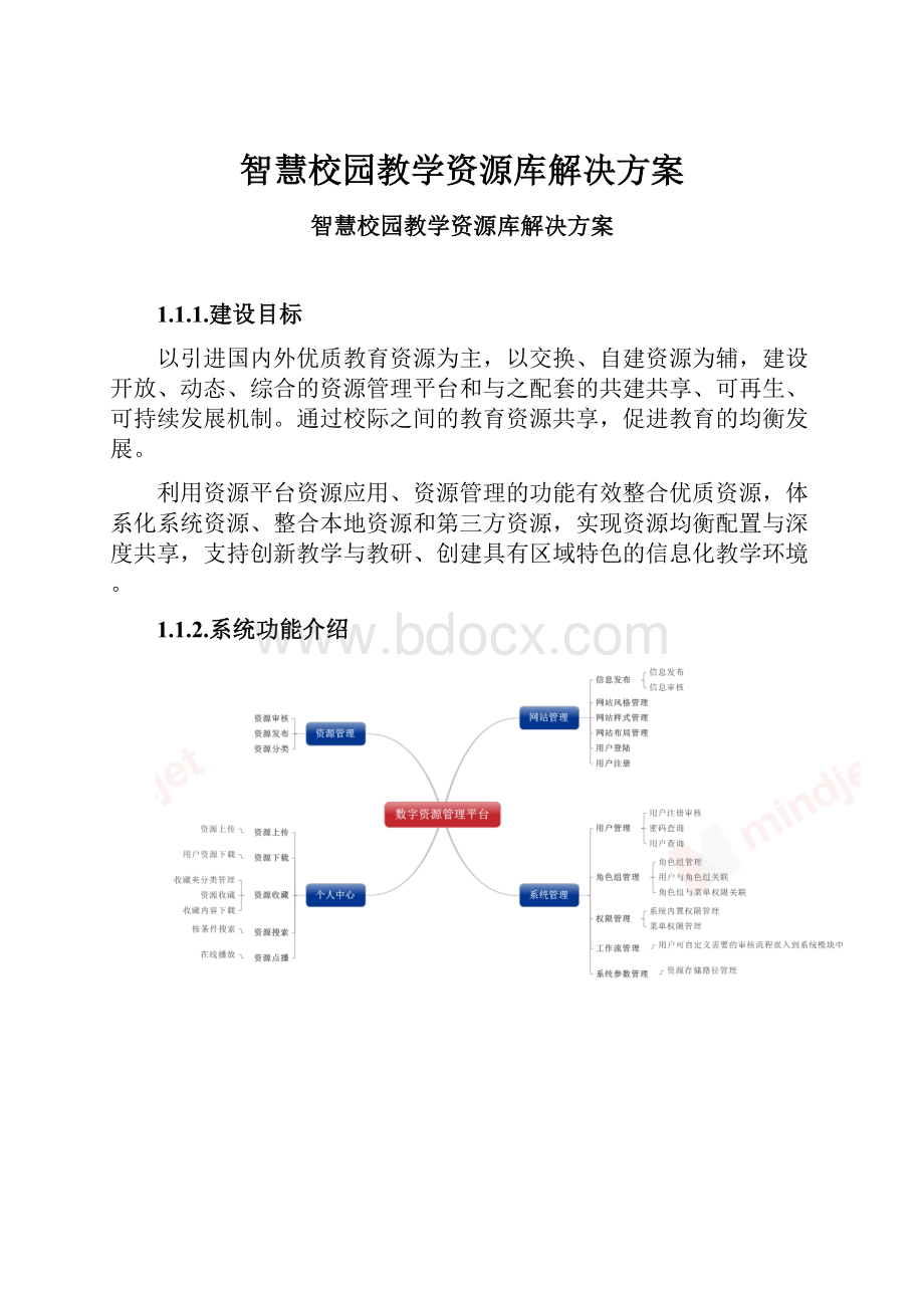 智慧校园教学资源库解决方案.docx