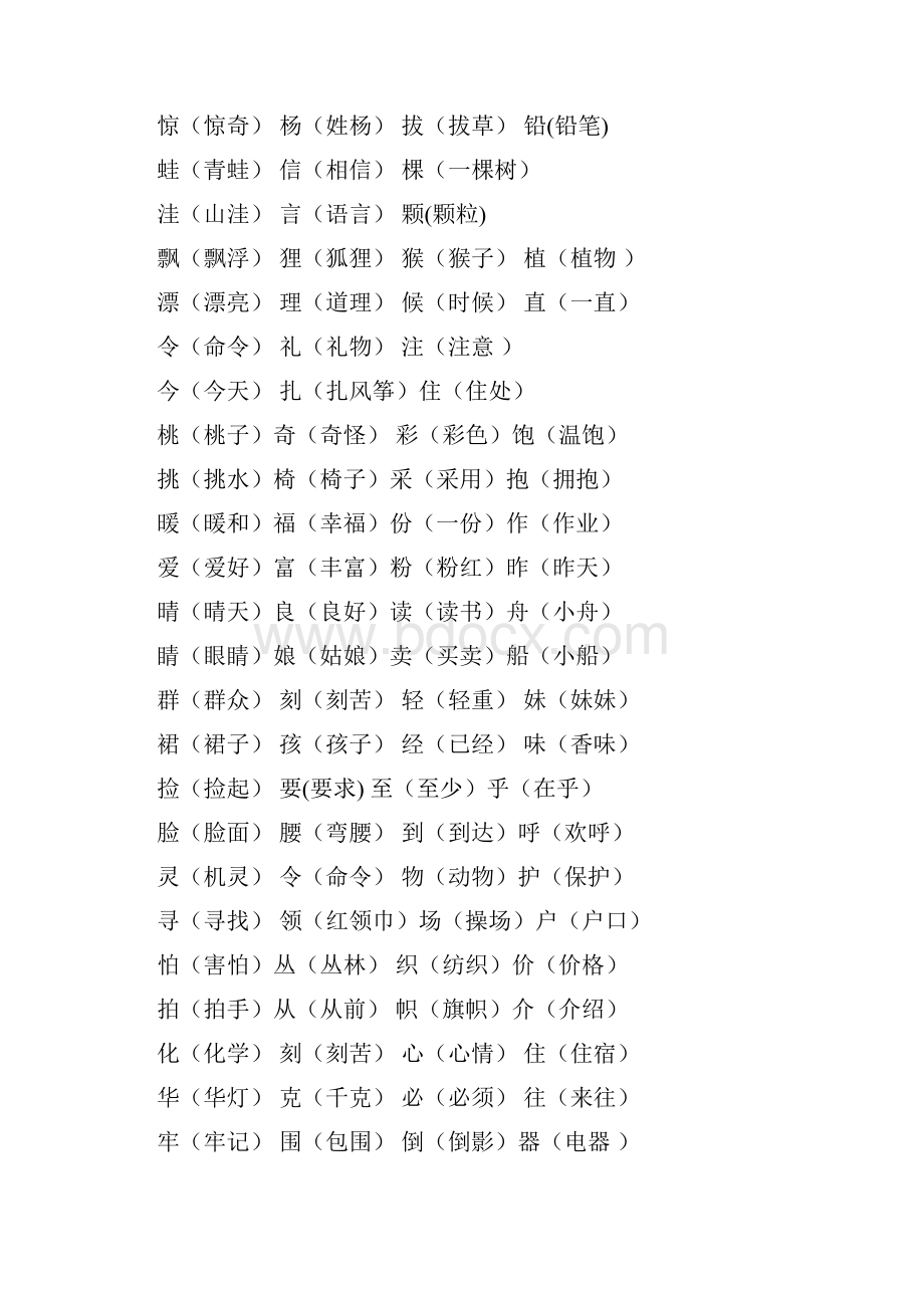 部编版二年级语文上册基础知识要点分类归纳.docx_第3页