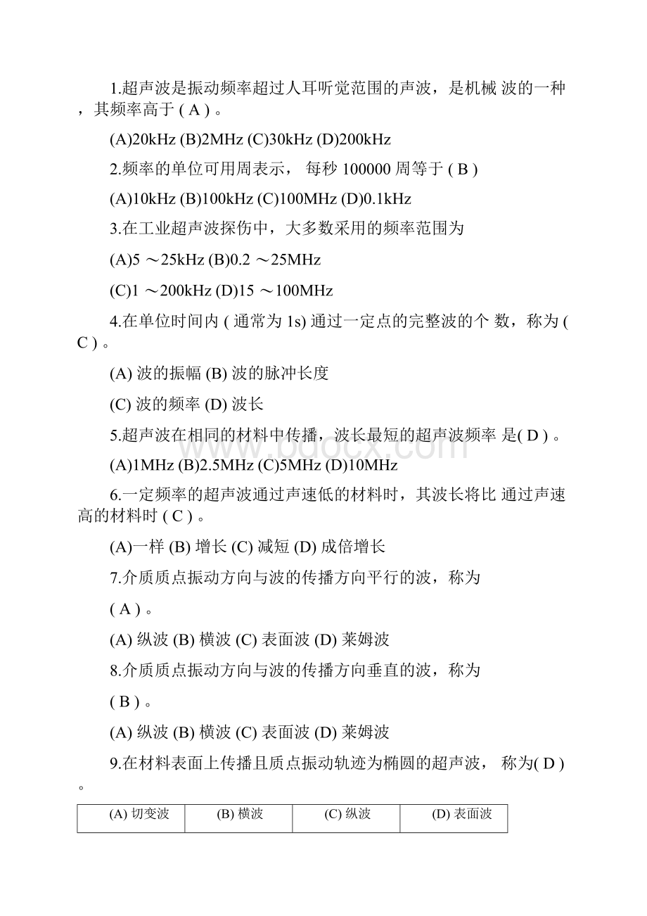 探伤工岗位星级评定考试复习题库.docx_第2页