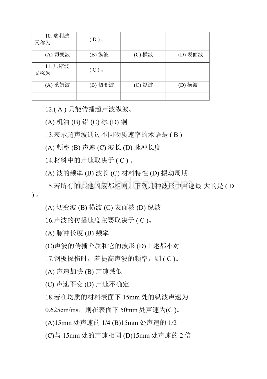 探伤工岗位星级评定考试复习题库.docx_第3页