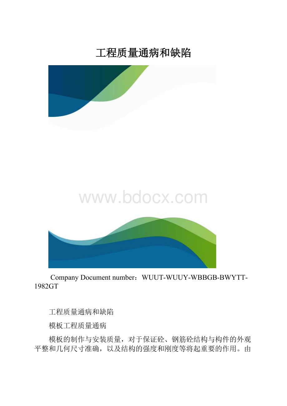 工程质量通病和缺陷.docx_第1页