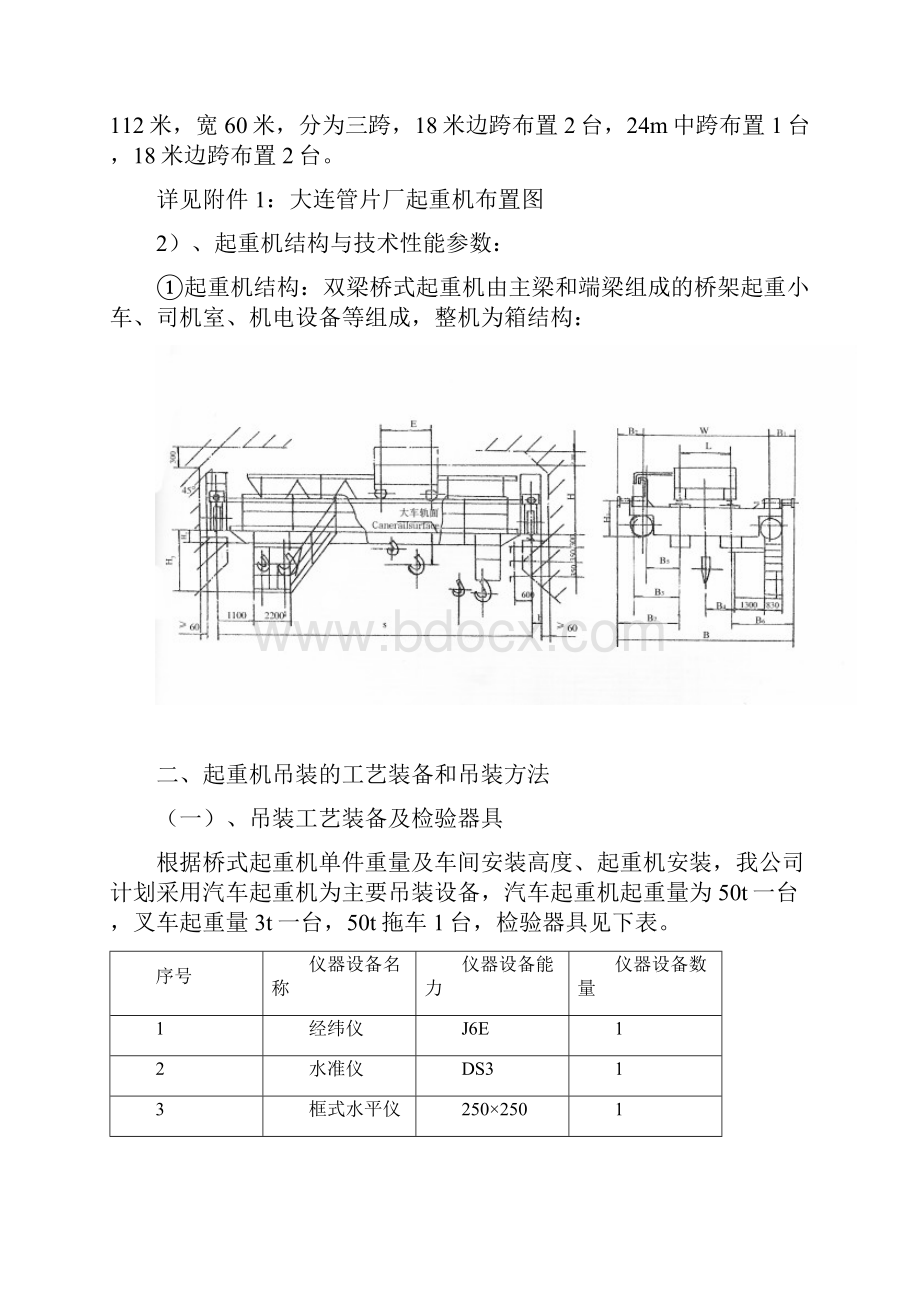 双梁桥式起重机安装施工方案汇总.docx_第2页