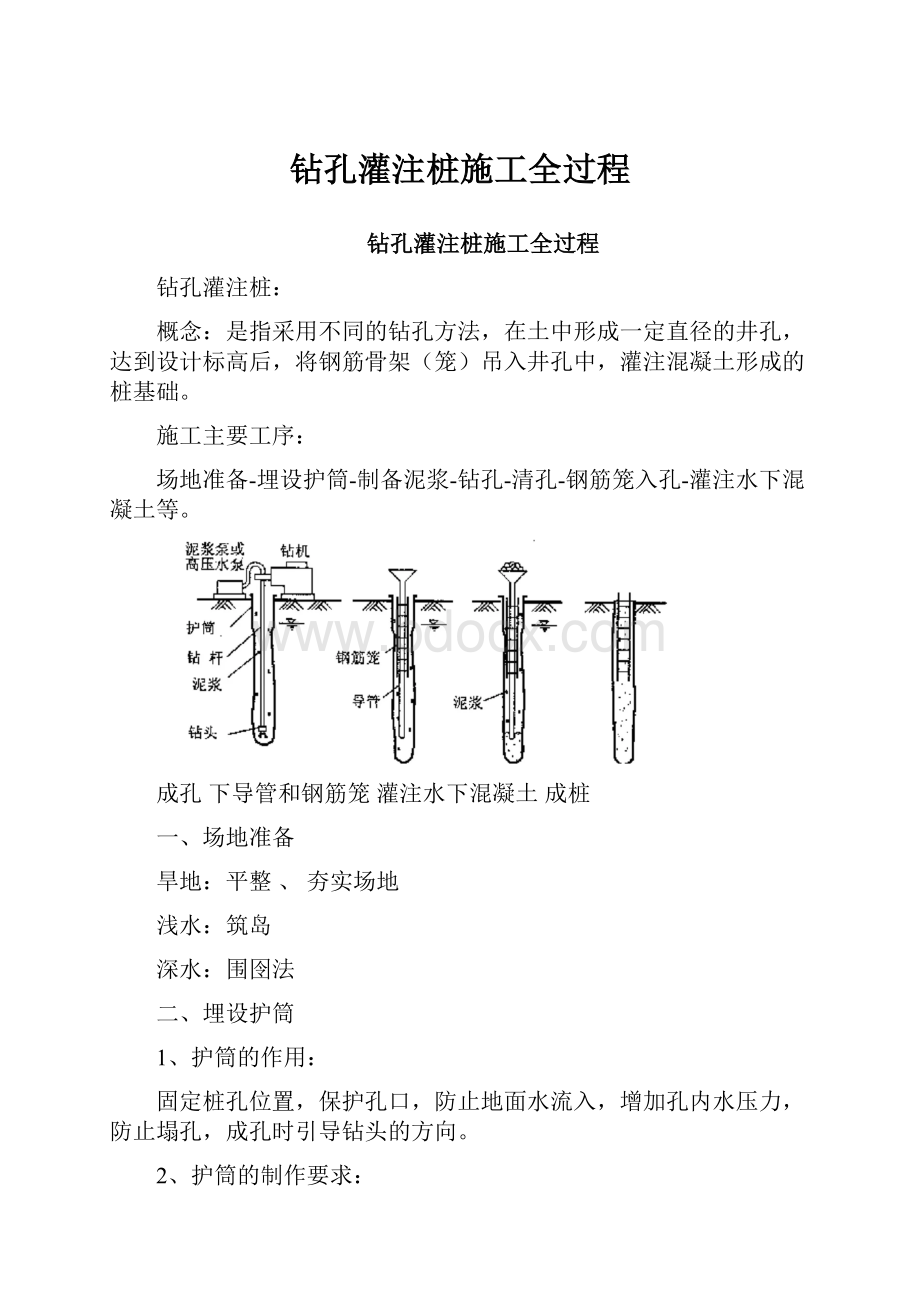 钻孔灌注桩施工全过程.docx