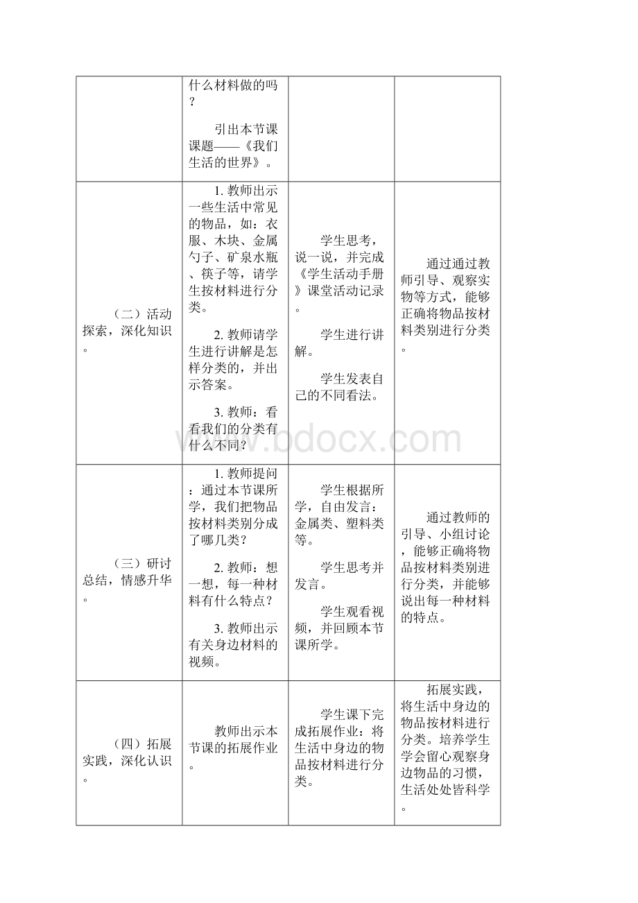 最新教科版小学科学二年级上册21《我们生活的世界》教案教学设计.docx_第3页