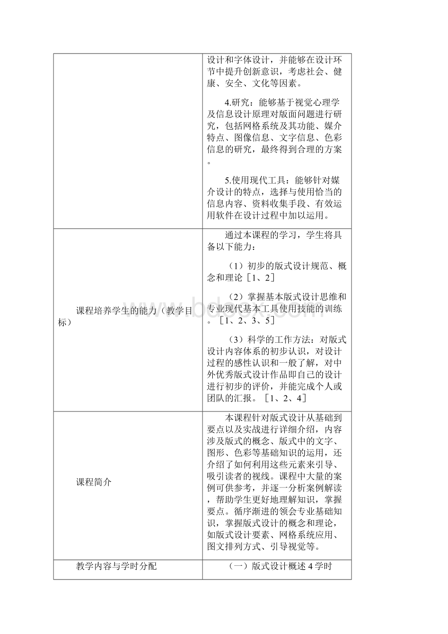 视觉传达设计 课程教学大纲.docx_第2页