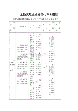 危险货运企业标准化评价细则.docx