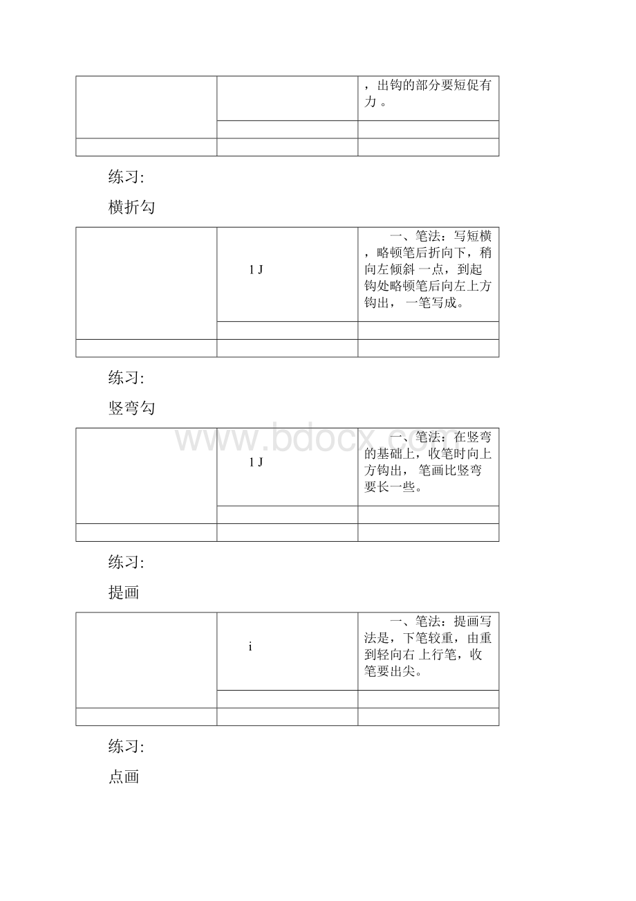 硬笔书法启蒙小学生田字格书法练习幼儿笔画练习.docx_第3页