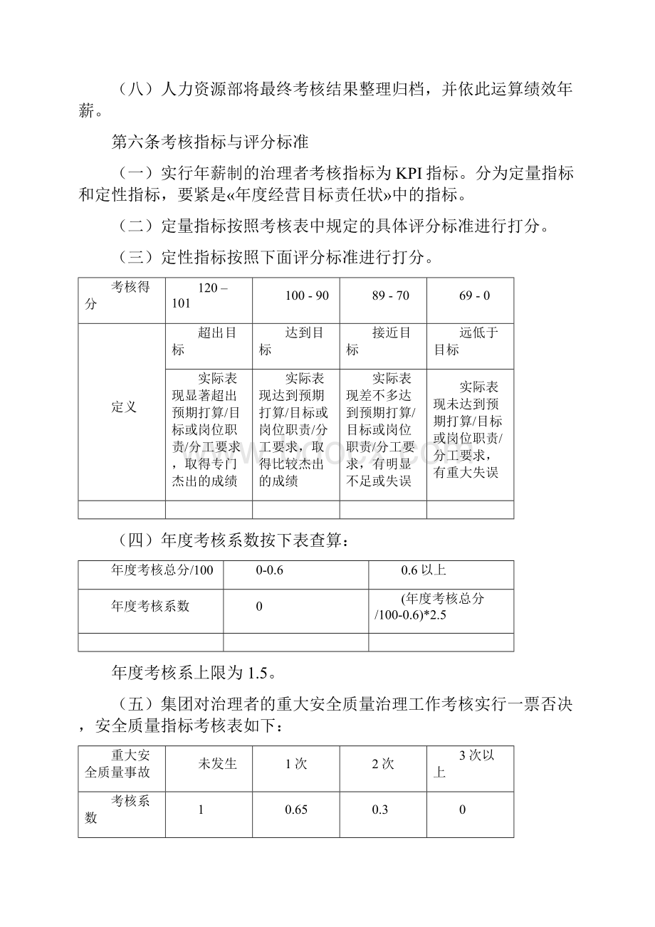 实例三鹿集团总部考核管理制度.docx_第3页