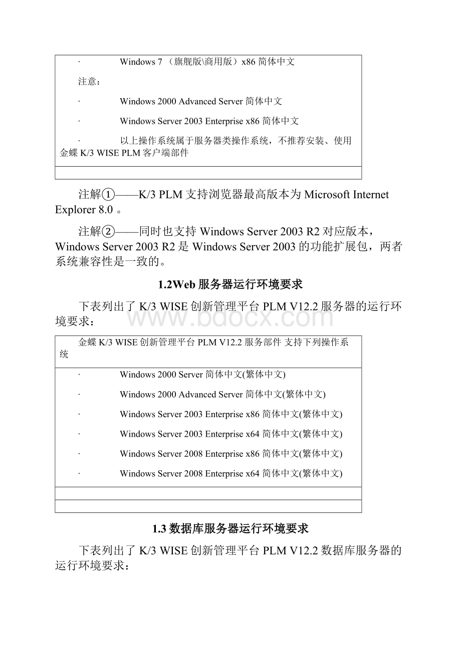 01PLM操作手册18金蝶K3WISE创新管理平台PLMV122升级指南.docx_第3页