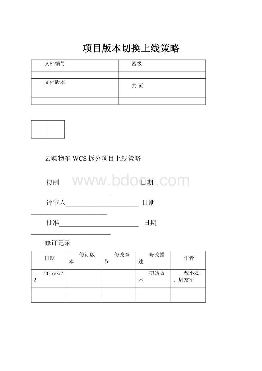 项目版本切换上线策略.docx_第1页